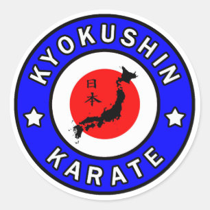 Adesivo Redondo Kyokushin Karate