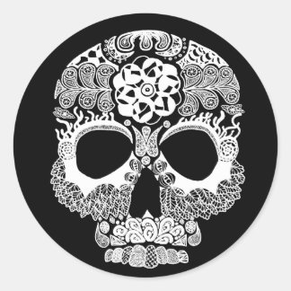 Adesivo Redondo La Bella Muerte Dark Round Sticker