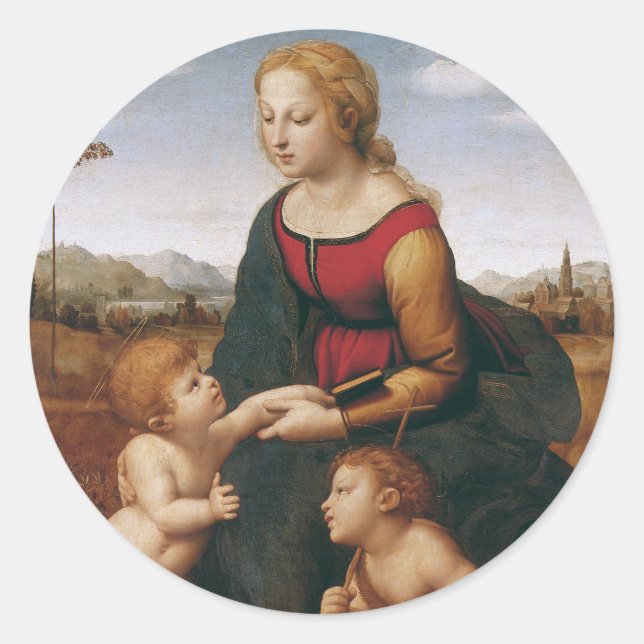 Adesivo Redondo La Belle Jardinière por Rapahel (Frente)