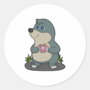 Adesivo Redondo Lã com Rosquinha