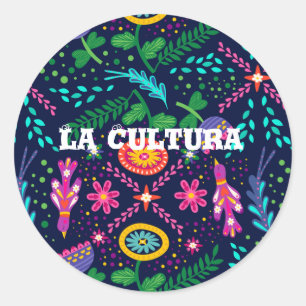 Adesivo Redondo La Cultura Hispanic Mês