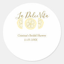 La Dolce Vita amarelo limão chá de noiva pastel bo