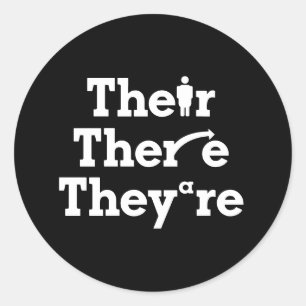 Adesivo Redondo "Lá estão eles"