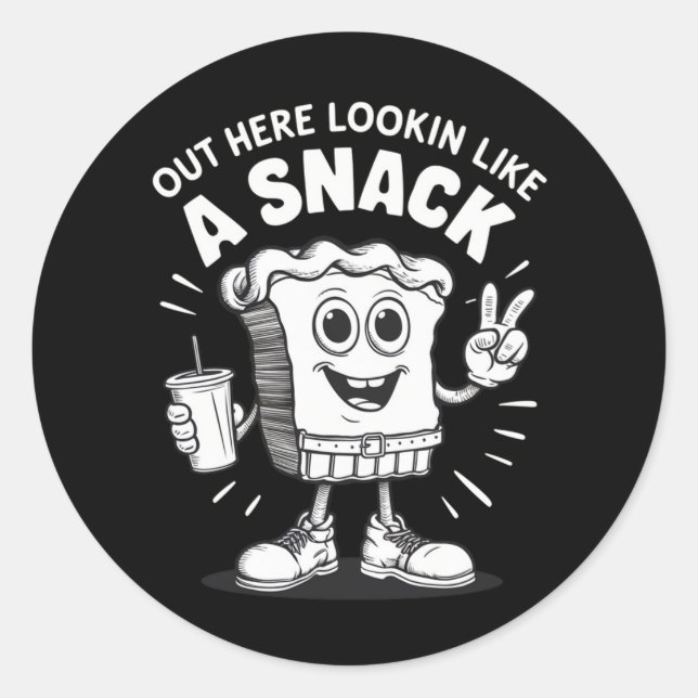 Adesivo Redondo Lá Fora, Parece Um Bolo De Árvore De Natal. (Frente)