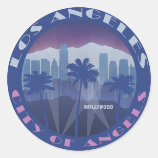 Adesivo Redondo LA Hollywood legal