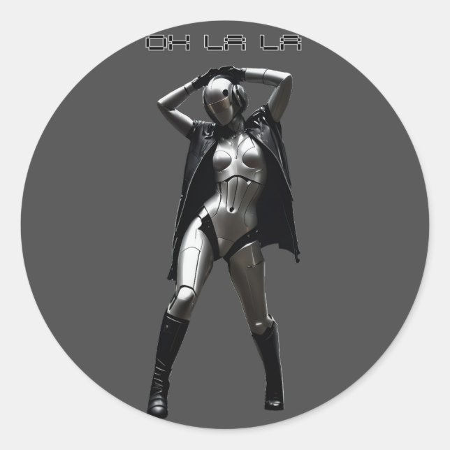 Adesivo Redondo La La La (Frente)