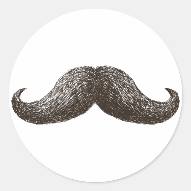 Adesivo Redondo La Mustache (Light) (Frente)