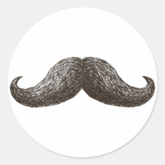 Adesivo Redondo La Mustache (Light)