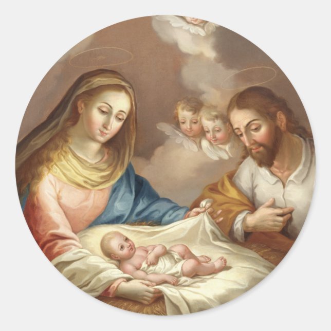 Adesivo Redondo La Natividad (Frente)