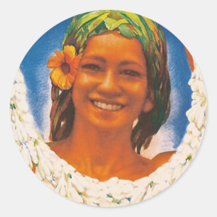 Adesivo Redondo ~ La Perle du Pacifique de Tahiti