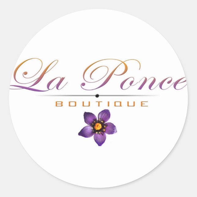 Adesivo Redondo La Ponce Boutique Sticker (Frente)