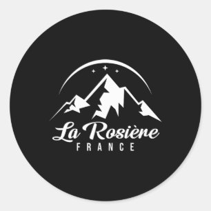 Adesivo Redondo La Rosière França Ski Resort Skiting Snowboard S