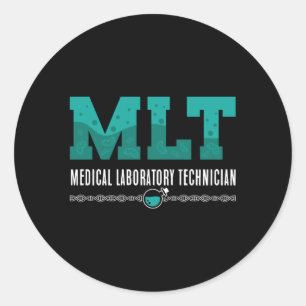 Adesivo Redondo Lab Tech MLT Medical Laboratory Technicic Science