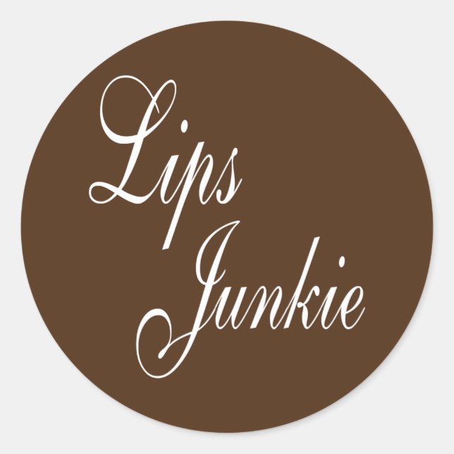 Adesivo Redondo Lábios Junkie Lip Filler Injetáveis Enfermeiro Inj (Frente)