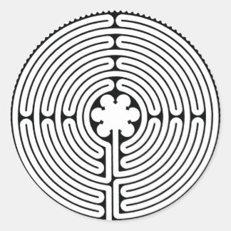 Adesivo Redondo Labirinto