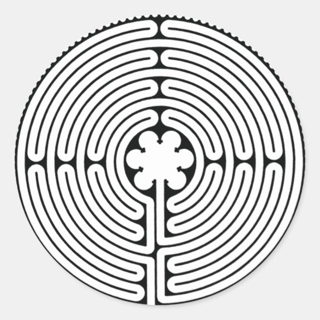 Adesivo Redondo Labirinto (Frente)