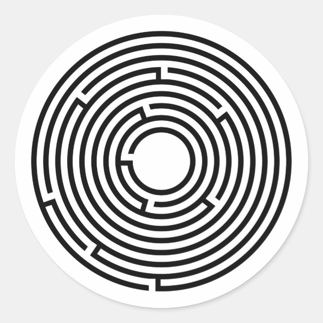 Adesivo Redondo Labirinto (Frente)
