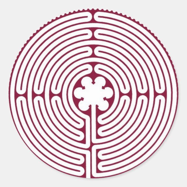 Adesivo Redondo Labirinto (Frente)