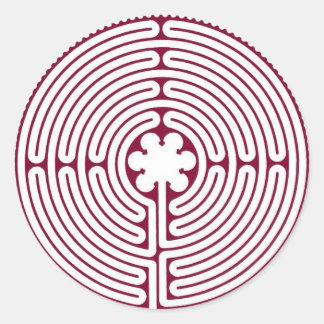 Adesivo Redondo Labirinto