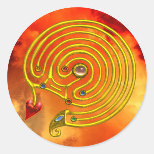 ADESIVO REDONDO LABIRINTO HYPER