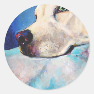 Adesivo Redondo Laboratório azul