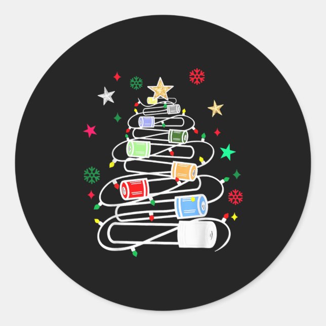 Adesivo Redondo Laboratório de Química Cientista Flebotomista de N (Frente)