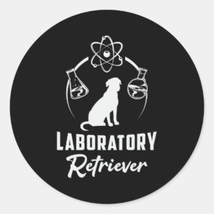 Adesivo Redondo Laboratório Labrador Cão De Retriever Pet Pupppy