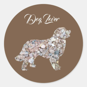 Adesivo Redondo Labrador Dog Art Sticker