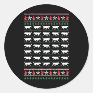 Adesivo Redondo Labrador Retriever Feliz Natal Doador Feio