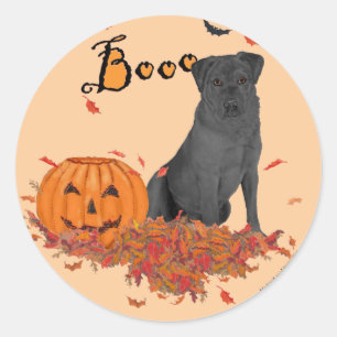 Adesivo Redondo Labrador Retriever Preto Boo!