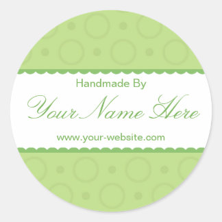 Adesivo Redondo Lace Verde Fabricado Por Autocolantes Personalizad