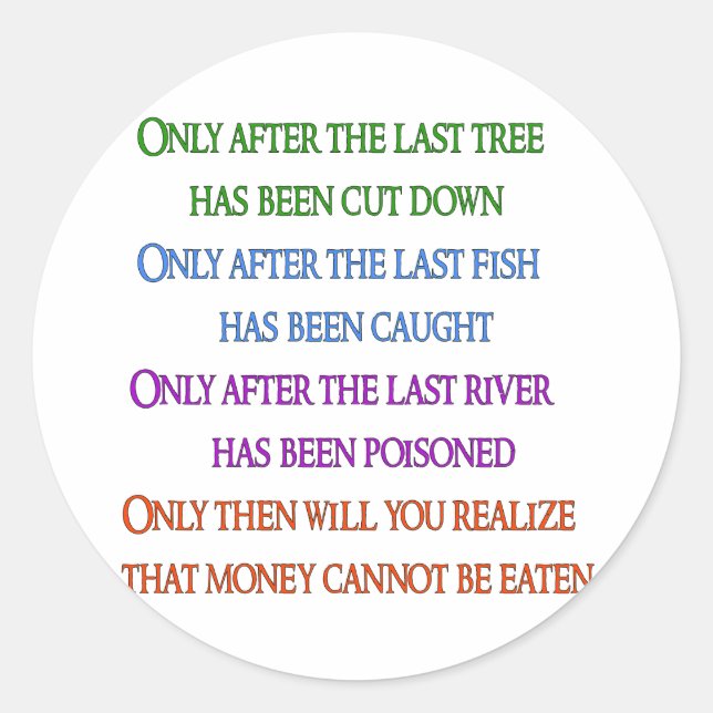 Adesivo Redondo Laço do Planeta (Frente)