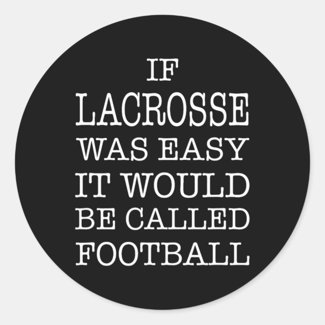Adesivo Redondo Lacrosse (Frente)