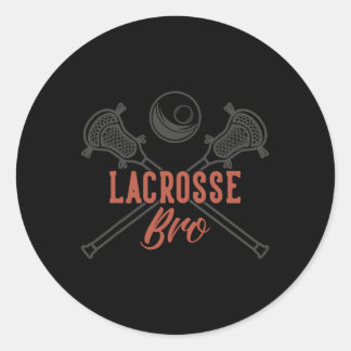 Adesivo Redondo Lacrosse Bro
