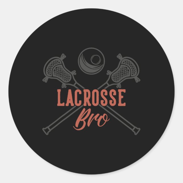 Adesivo Redondo Lacrosse Bro (Frente)