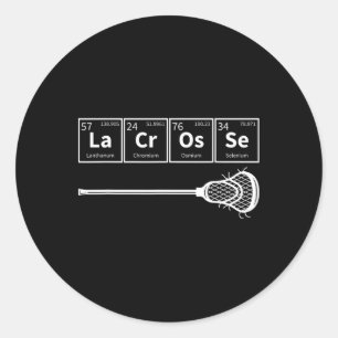 Adesivo Redondo Lacrosse Esporte Mesa Periódica De Elementos Lax P