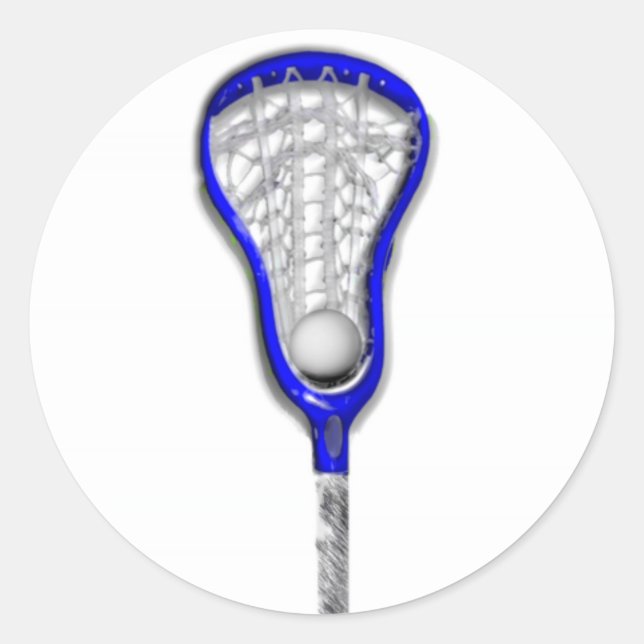 Adesivo Redondo Lacrosse Feminino (Frente)