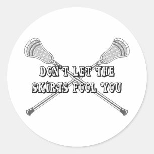 Adesivo Redondo Lacrosse Girls Fool Sticker