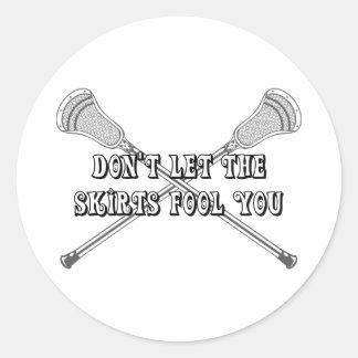 Adesivo Redondo Lacrosse Girls Fool Sticker