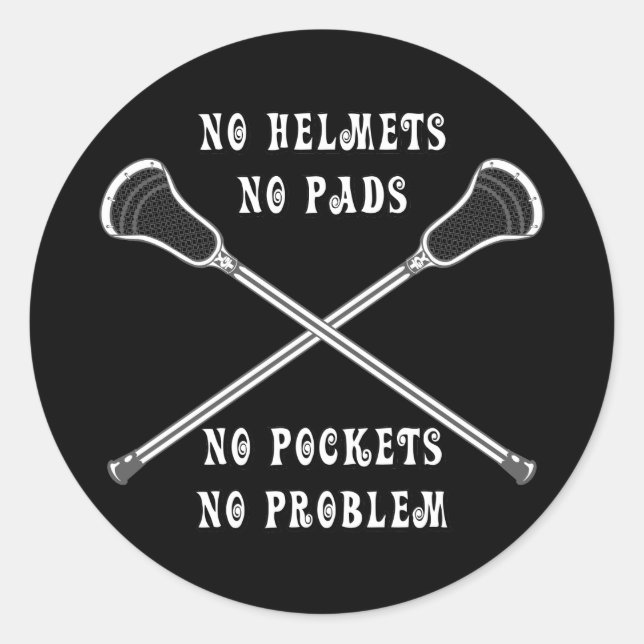 Adesivo Redondo Lacrosse Girls No Sticker (Frente)