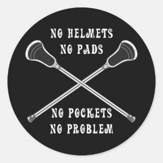 Adesivo Redondo Lacrosse Girls No Sticker