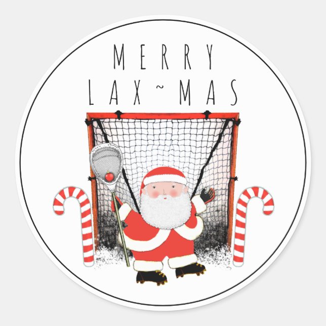 Adesivo Redondo Lacrosse Goalie Sports (Frente)