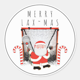 Adesivo Redondo Lacrosse Goalie Sports