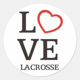 Adesivo Redondo Lacrosse grande do AMOR
