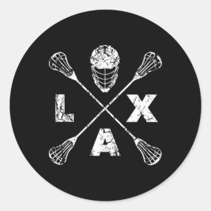 Adesivo Redondo Lacrosse Lax Cross Axis
