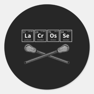 Adesivo Redondo Lacrosse - Mesa Periódica De Química De Elementos