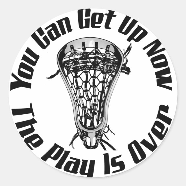 Adesivo Redondo Lacrosse Plays (Frente)