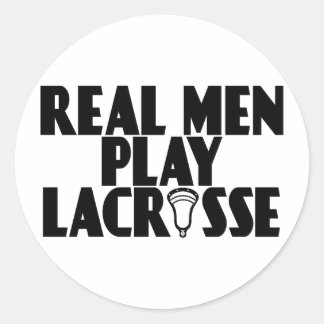 Adesivo Redondo Lacrosse Real Men