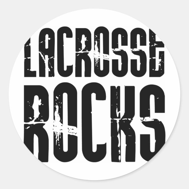 Adesivo Redondo Lacrosse Rocks (Frente)