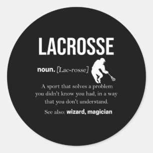 Adesivo Redondo Lacrosse Shirts Mens Lacrosse Player Lax Stick 1